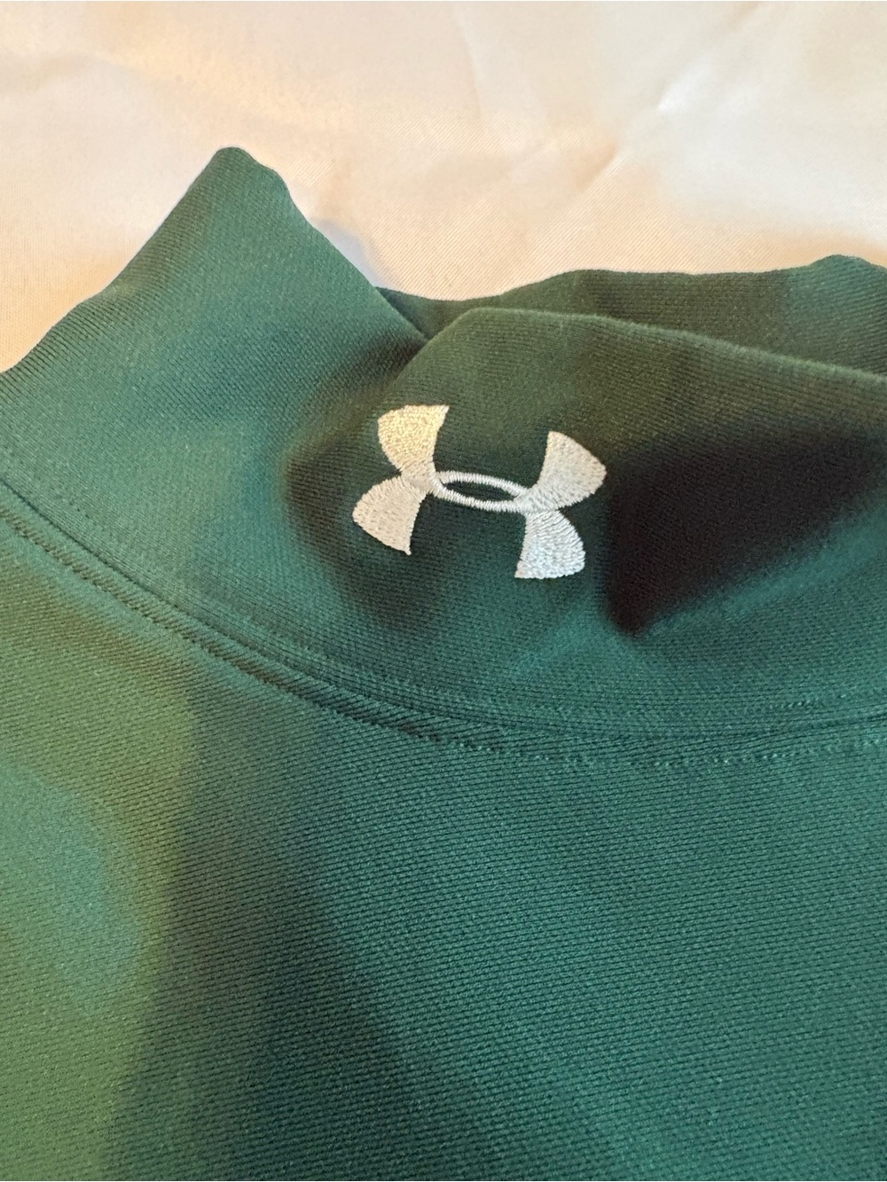 Under Armour Men's XXL Green Mock Neck ColdGear Compression Shirt - Picture 7 of 7